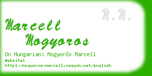 marcell mogyoros business card
