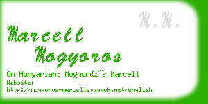 marcell mogyoros business card
